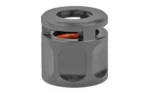 Griffin Micro Carry Comp 13.5x1LH gray angled view with top opening and side ports
