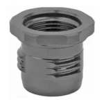 GRIFFIN PISTON BBL ADAPTER 13.5X1LH gray angled view with hex rim and visible threads