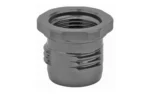 GRIFFIN PISTON BBL ADAPTER 13.5X1LH gray angled view with hex rim and visible threads