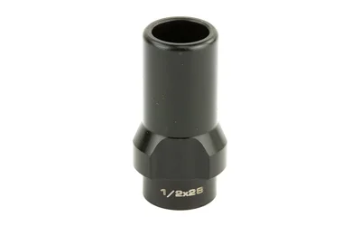 primary-13535 Griffin 3 Lug Adapter black cylindrical adapter, upright angled view with faceted base