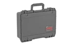 SKB I-SERIES PISTOL CASE, black closed hard case with handle, latches and red badge
