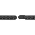 DESANTIS SWIFT STRIP 38/357 2PK, two black rubber cartridge strips viewed from above