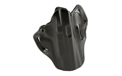 DESANTIS SPD SCBRD 1911R black right-hand holster, angled front view with belt slots