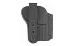 DESANTIS SLIM-TUK RUGER LCR AMBI black holster, front view with belt clip and molded shell