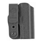 DESANTIS SLIM-TUK SIG P238 AMBI BLK black holster, front view with belt clip and two screws
