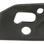 DESANTIS PKT SHOT SW BDYGRD 380 black pocket holster, side view with stitched panel and cutouts