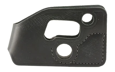 DESANTIS PKT SHOT SW BDYGRD 380 black pocket holster, side view with stitched panel and cutouts