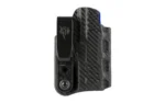 DeSantis Slim-Tuk SIG P365 ambidextrous black carbon-fiber-pattern holster with belt clip