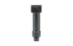 GRIP POD GPS.02 BIPOD STND ALUM BLK, black vertical grip front view with ribbed body