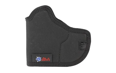 DeSantis Nemesis P365 X-Macro black pocket holster, side view with textured fabric