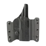 DeSantis Raptor 2 black right-hand holster, front view with belt loops and visible screws