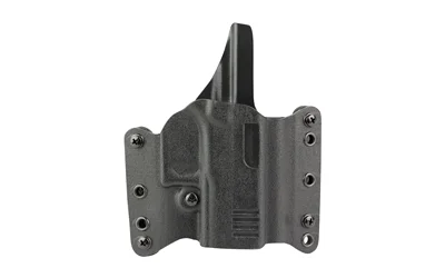 DeSantis Raptor 2 black right-hand holster, front view with belt loops and visible screws