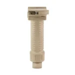 Grip Pod GPS.02 Bipod Cam Lever Tan, front view with ribbed grip and mounting lever