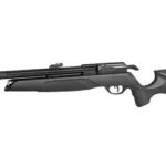 GAMO ARROW PCP, black right-side view with long barrel, air cylinder and synthetic stock