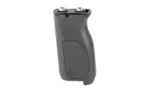 STRIKE ANGL VRT GRP W/CBL MN LNG BLK black angled side view with textured grip and top hardware