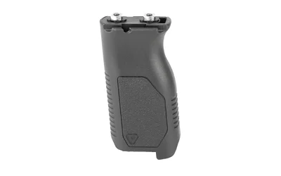 primary-13759 STRIKE ANGL VRT GRP W/CBL MN LNG BLK black angled side view with textured grip and top hardware