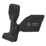 STRIKE AR10 ENHANCED BOLT CATCH black front view with two textured paddles