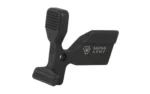 STRIKE AR10 ENHANCED BOLT CATCH black front view with two textured paddles