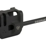 STRIKE MASS DRV COMP FOR GLOCK 19/G5 black compensator and guide rod in angled side view