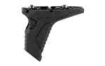 STRIKE LINK ANGLD HNDSTP CBL MGMT BK black angled handstop, left-side view with textured grip