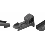 MAGPOD 3PK FOR GEN2 PMAGS BLACK three black magazine supports shown from angled views