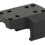 Shield Sights SHLDS MOUNT PLATE MP5 black mount in angled top view with holes and posts