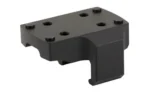 Shield Sights SHLDS MOUNT PLATE MP5 black mount in angled top view with holes and posts