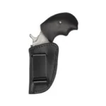 PS Products PS HOMELAND HOLSTER BOOT N BELT, black holster holding a small black handgun