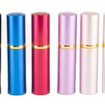 PS Products PS 3/4OZ LIPSTICK 6 PC DISP ASSORTED, six upright cases in assorted colors