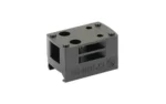 Shield Sights SHLDS PIC/WV mount with triple height spacers ALM, black stacked mount in angled view