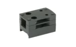 Shield Sights SHLDS PIC/WV mount with triple height spacers PLY, black stacked mount in angled view
