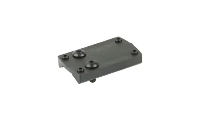 primary-13870 Shield Sights SHLDS LP MOUNT FOR CZ SHADOW black mounting plate, angled top view with posts
