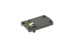 Shield Sights SHLDS LP MOUNT FOR CZ SHADOW 2 black mounting plate, angled top view with posts