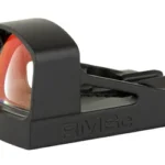 Shield Sights SHLDS RMSC GLS ED RFX MINI SGHT 4MOA black reflex sight, left-front view with red lens