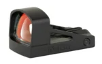 Shield Sights SHLDS RMSC GLS ED RFX MINI SGHT 4MOA black reflex sight, left-front view with red lens