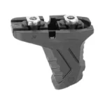 STRIKE MINI HNDSTP W/CBL MAN BLK black angled side view with textured grip and top hardware