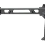 STRIKE FSA DUAL FOLDING BRACE BLK black brace extended in right-side view with skeletonized arm
