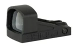 Shield Sights SHLDS SMSC POLY ED MINI SIGHT black open sight, front-left view with clear lens