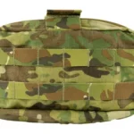 Eagle Utility Pouch MCAM, front view with camouflage fabric, webbing and dual zippers