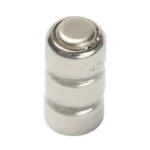LaserMax battery for Glock P models, silver cylindrical battery, angled top view