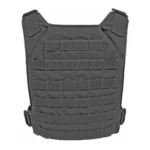 Grey Ghost Gear GGG MINIMALIST PLATE CARRIER BLK black front view with webbing panels