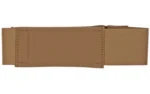 Grey Ghost Gear GGG TOURNIQUET POUCH COY, coyote brown open front view with hook-and-loop flap