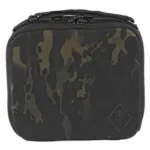 Grey Ghost Gear GGG Pistol Soft Case Multi Blk, front view with dark camouflage panel and zipper