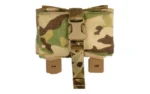Grey Ghost Gear GGG Roll Up Dump Pouch, Multicam front view folded with buckle and straps
