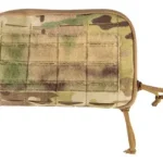 Grey Ghost Gear GGG ADMIN POUCH ENHANCED THIN MC, camouflage front view with webbing and zippers
