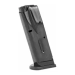 CZ MAGAZINE CZ 75 COMPACT 9MM 10RD, black three-quarter view with witness holes and base plate