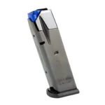 CZ MAGAZINE CZ 75 FULL SIZE 9MM 10RD silver metal magazine angled upright with black base