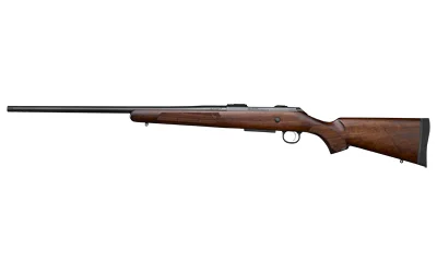 CZ CZ 600 ST2 AMERCN right-side view with brown wood stock, black barrel and bolt handle