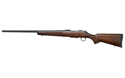 CZ CZ 600 ST3 AMERCN right-side view with brown wood stock, black barrel and bolt handle