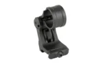 UNITY FAST FTC 30MM MAGNIFIER BLK black hinged magnifier mount, angled side view